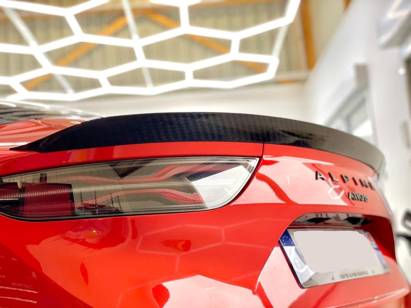 Becquet carbone VERNIS Alpine A110 Cup SIGNATECH