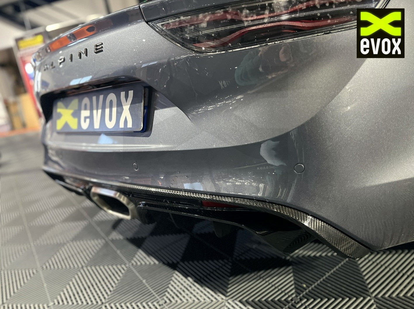 EVOX /// Diffuseur Pare-Chocs en Carbone Arrière Alpine A110