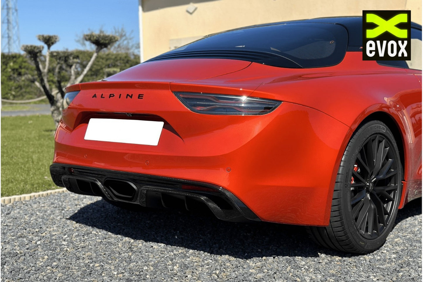 EVOX /// Diffuseur Pare-Chocs en Carbone Arrière Alpine A110