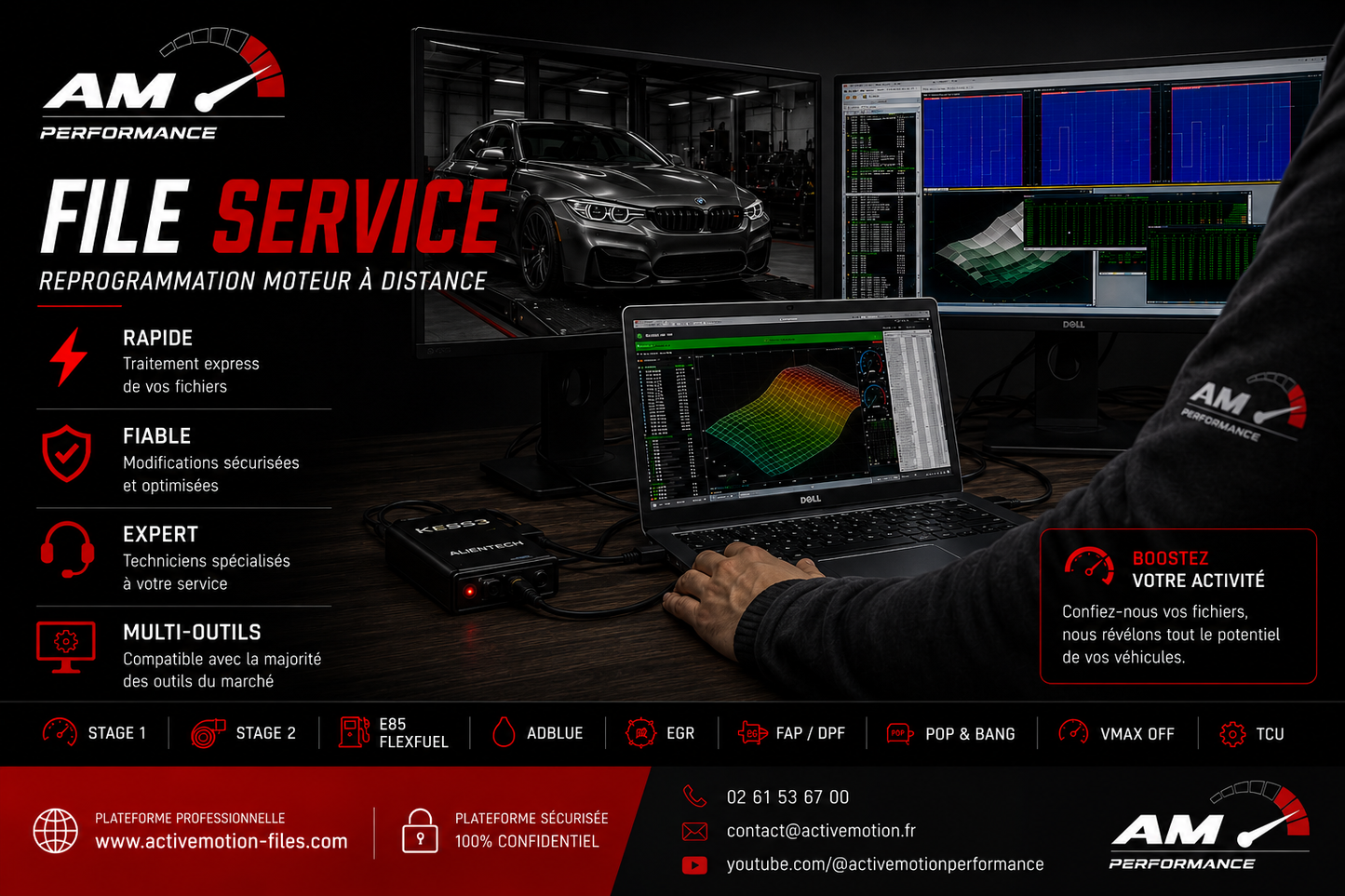 File Service Professionnel ECU & TCU – Reprogrammation Moteur à Distance